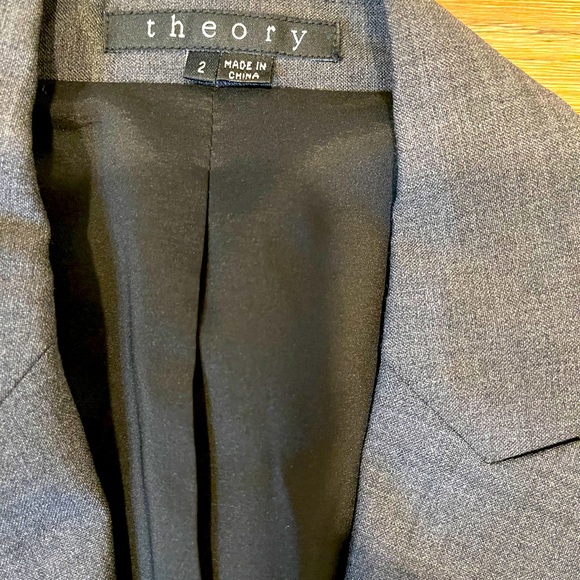 New Theory charcoal Gabe Blazer/Suit - Picture 5 of 5